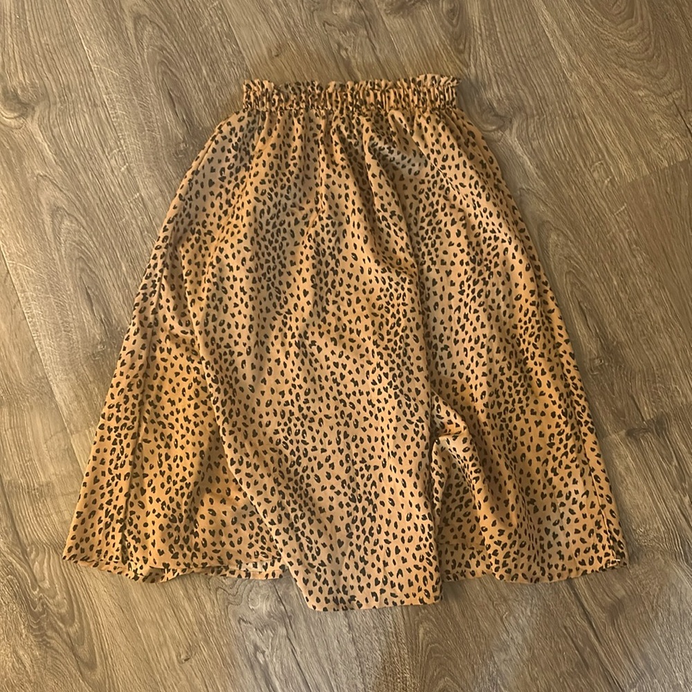 Cheetah kids skirt